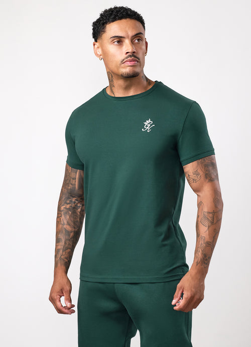 Gym King Fundamental Tee - Deep Forest Green