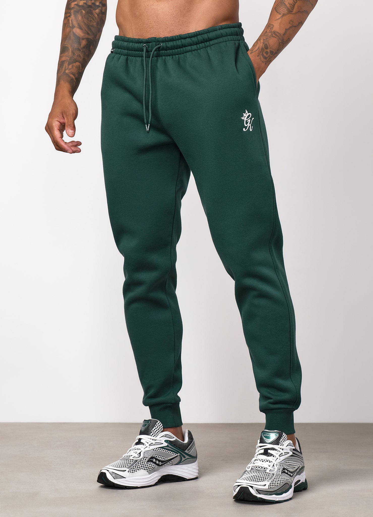 Gym King Fundamental Fleece Jogger - Deep Forest Green