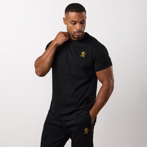 Gym King Fundamental T-Shirt - Black/Gold