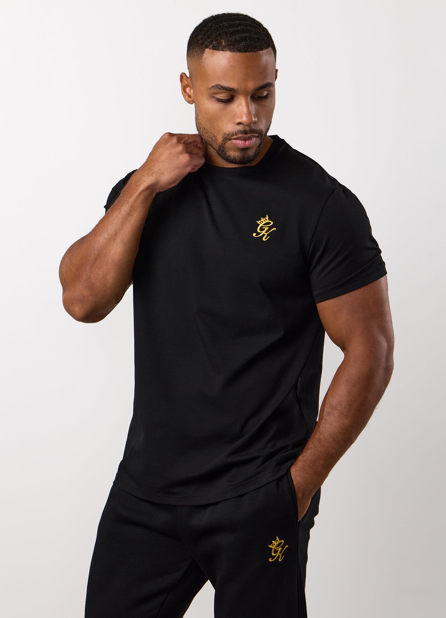 Gym King Fundamental Tee - Black/Gold