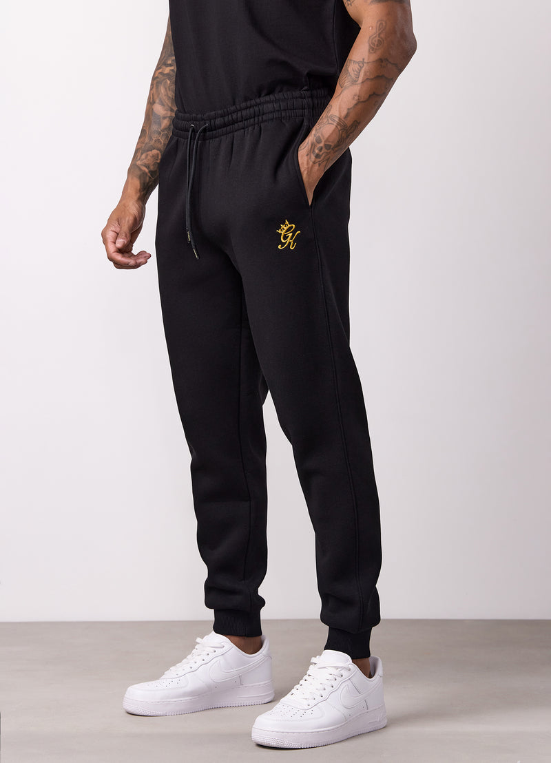 Gym King Fundamental Hood Tracksuit - Black/Gold