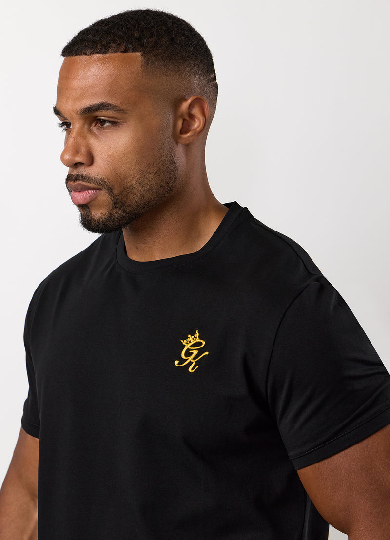 Gym King Fundamental Tee - Black/Gold