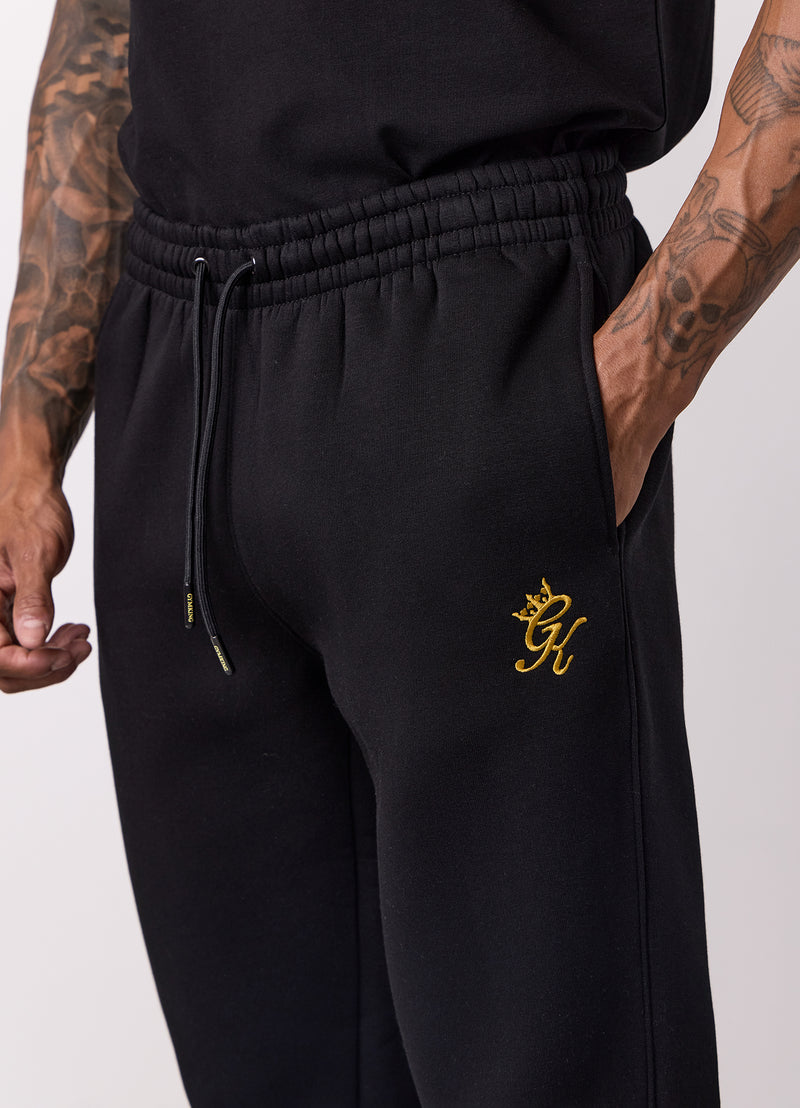 Gym King Fundamental Hood Tracksuit - Black/Gold
