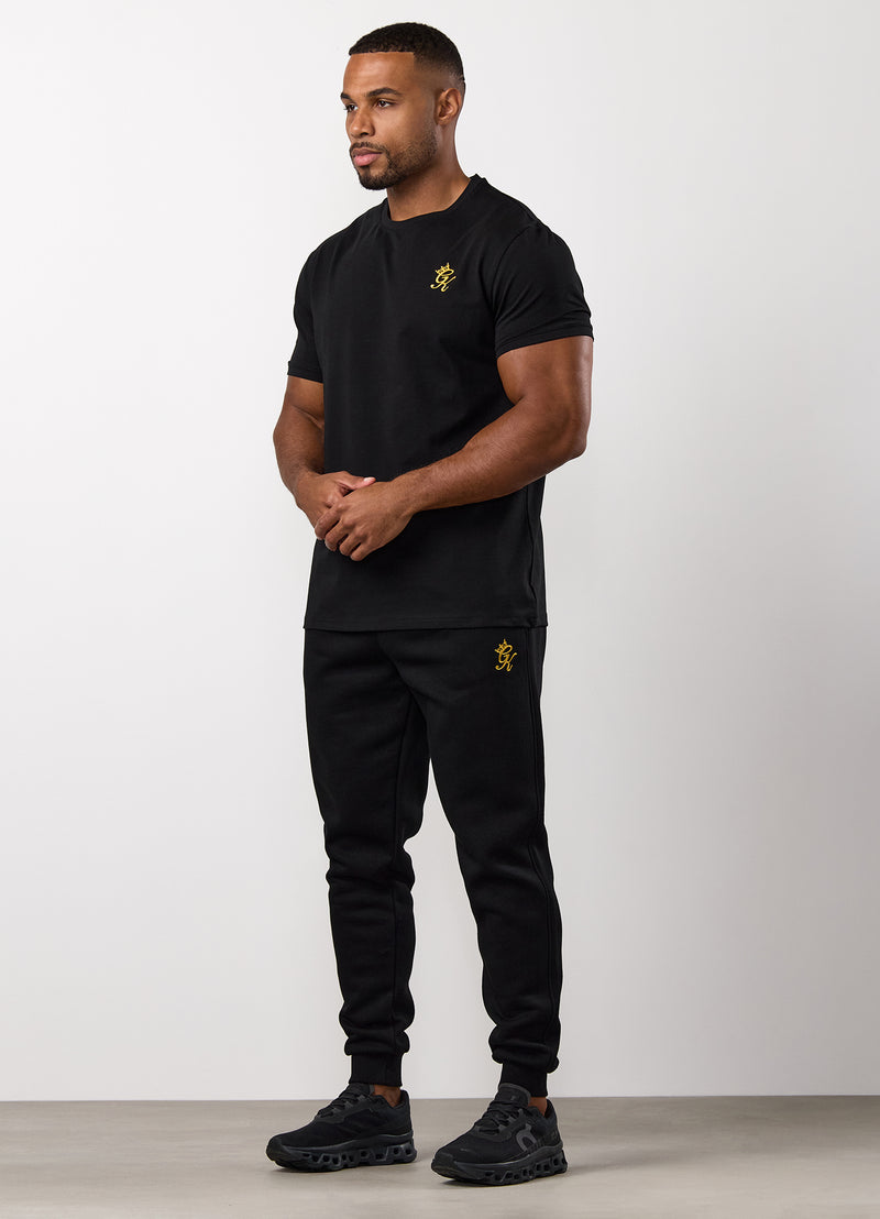 Gym King Fundamental Fleece Jogger - Black/Gold
