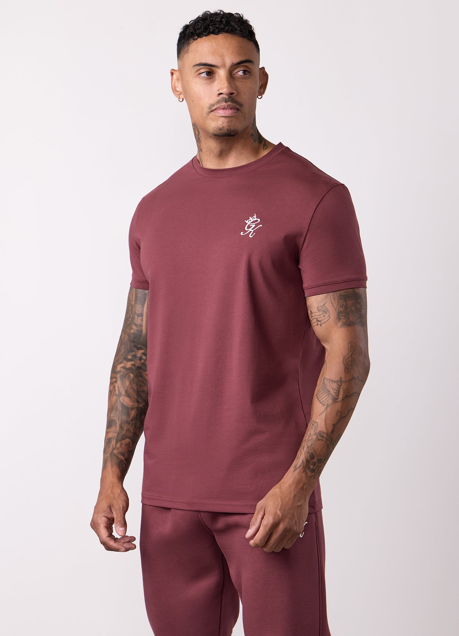 Gym King Fundamental Tee - Burgundy