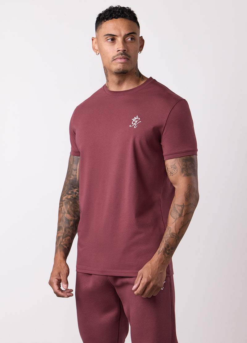 Gym King Fundamental Tee - Burgundy