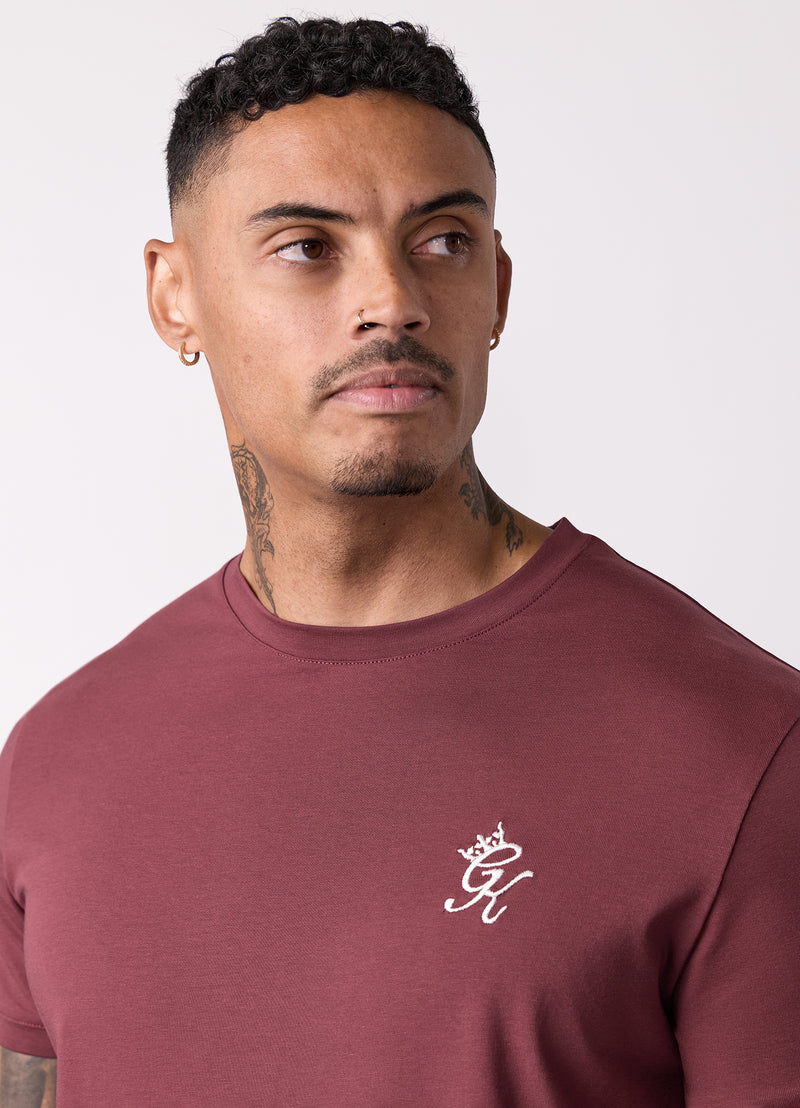 Gym King Fundamental Tee - Burgundy