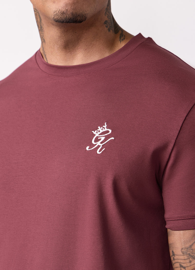 Gym King Fundamental Tee - Burgundy