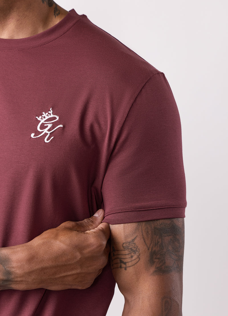 Gym King Fundamental Tee - Burgundy