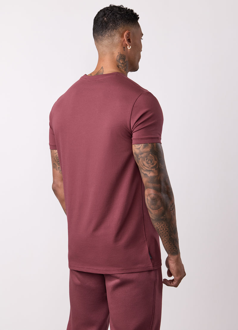 Gym King Fundamental Tee - Burgundy