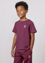 Gym King Older Kids Fundamental T-Shirt - Burnt Fig thumbnail