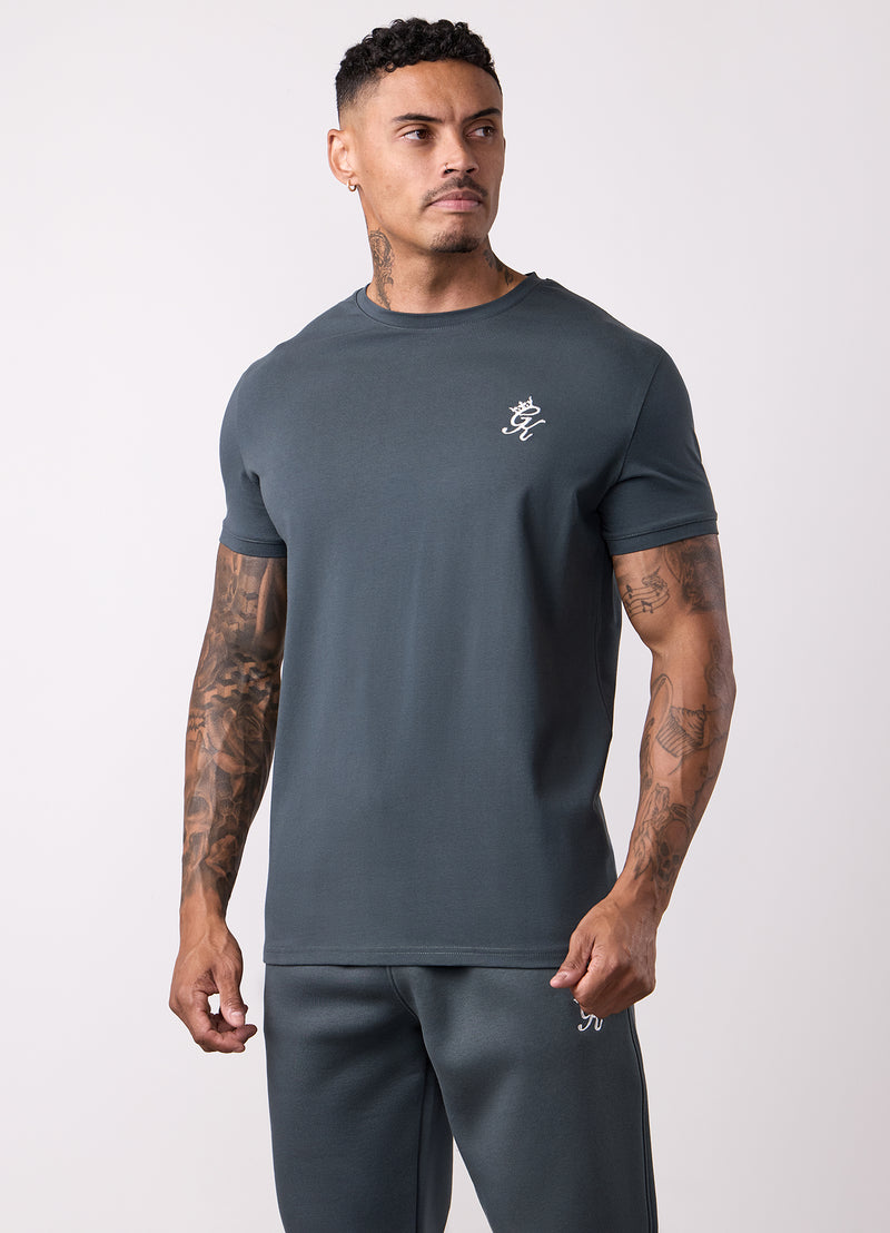 Gym King Fundamental Tee - Green Smoke