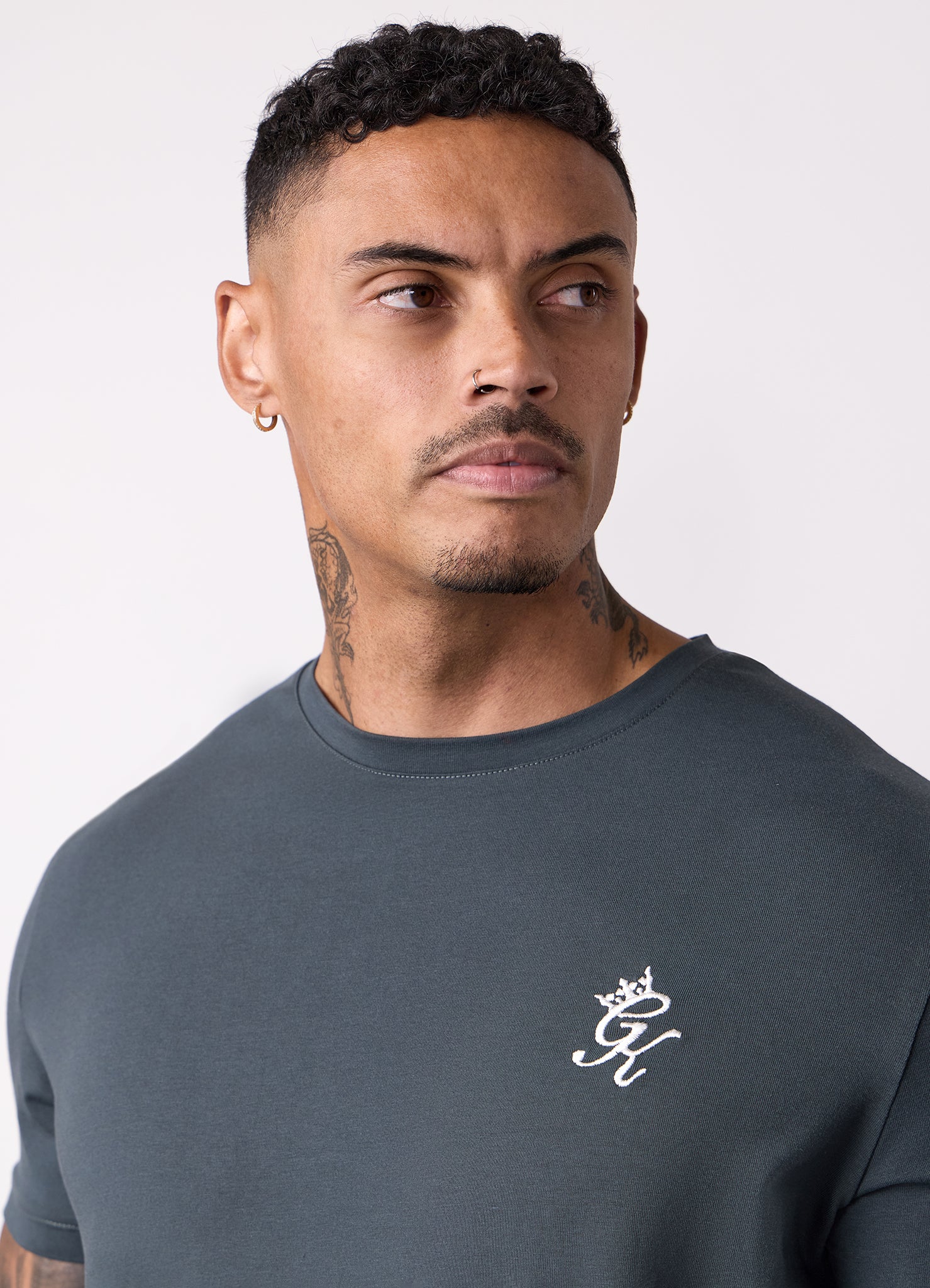 Gym King Fundamental Tee - Green Smoke