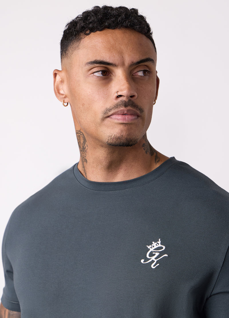 Gym King Fundamental Tee - Green Smoke