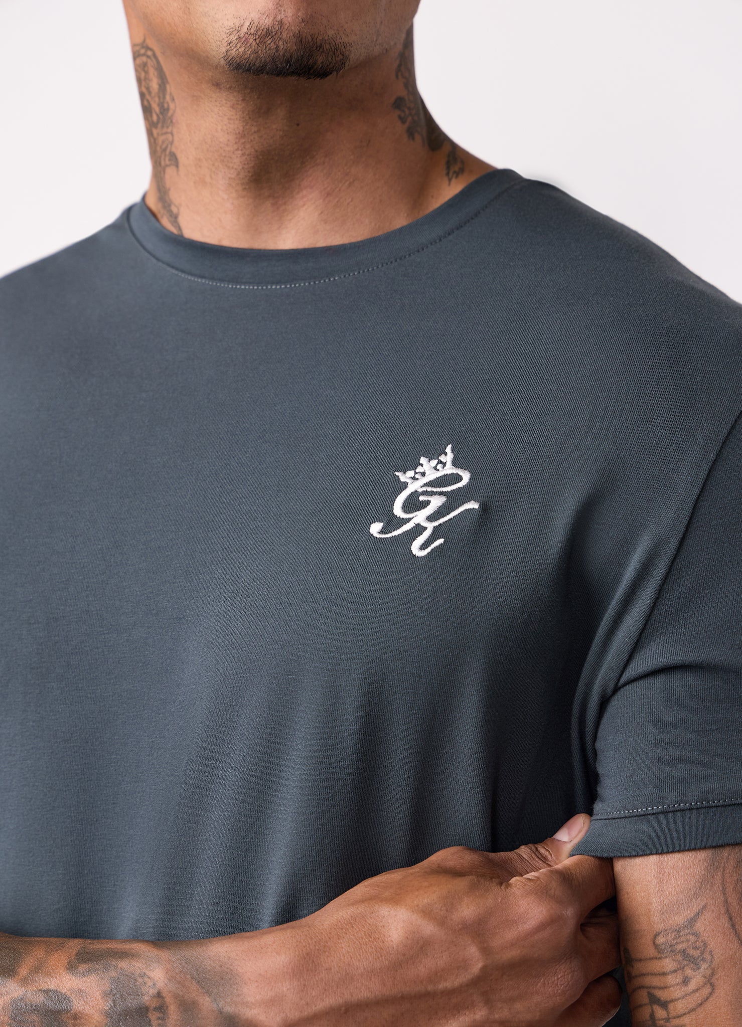 Gym King Fundamental Tee - Green Smoke