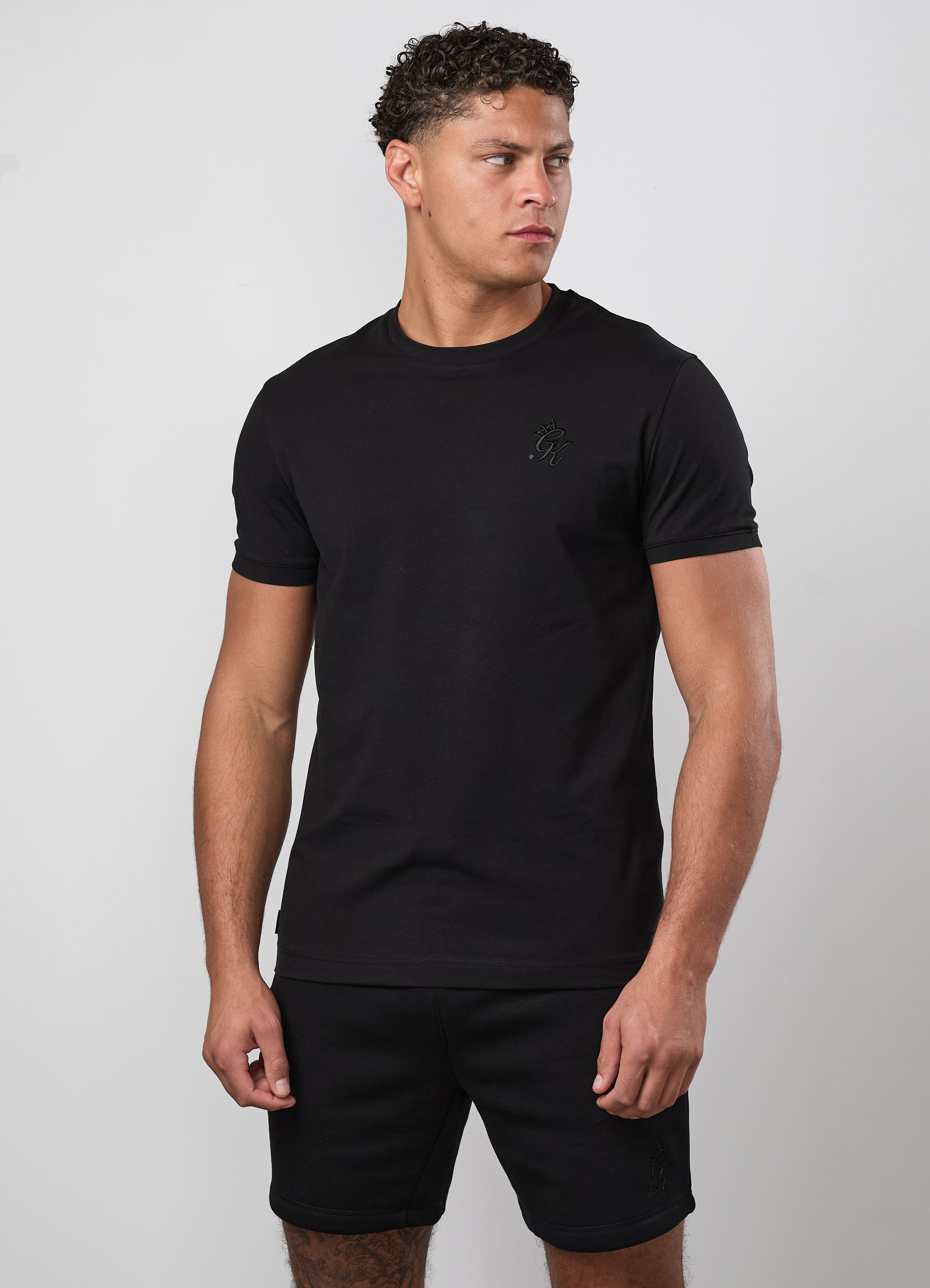 Gym King Fundamental Tee - Black/Black