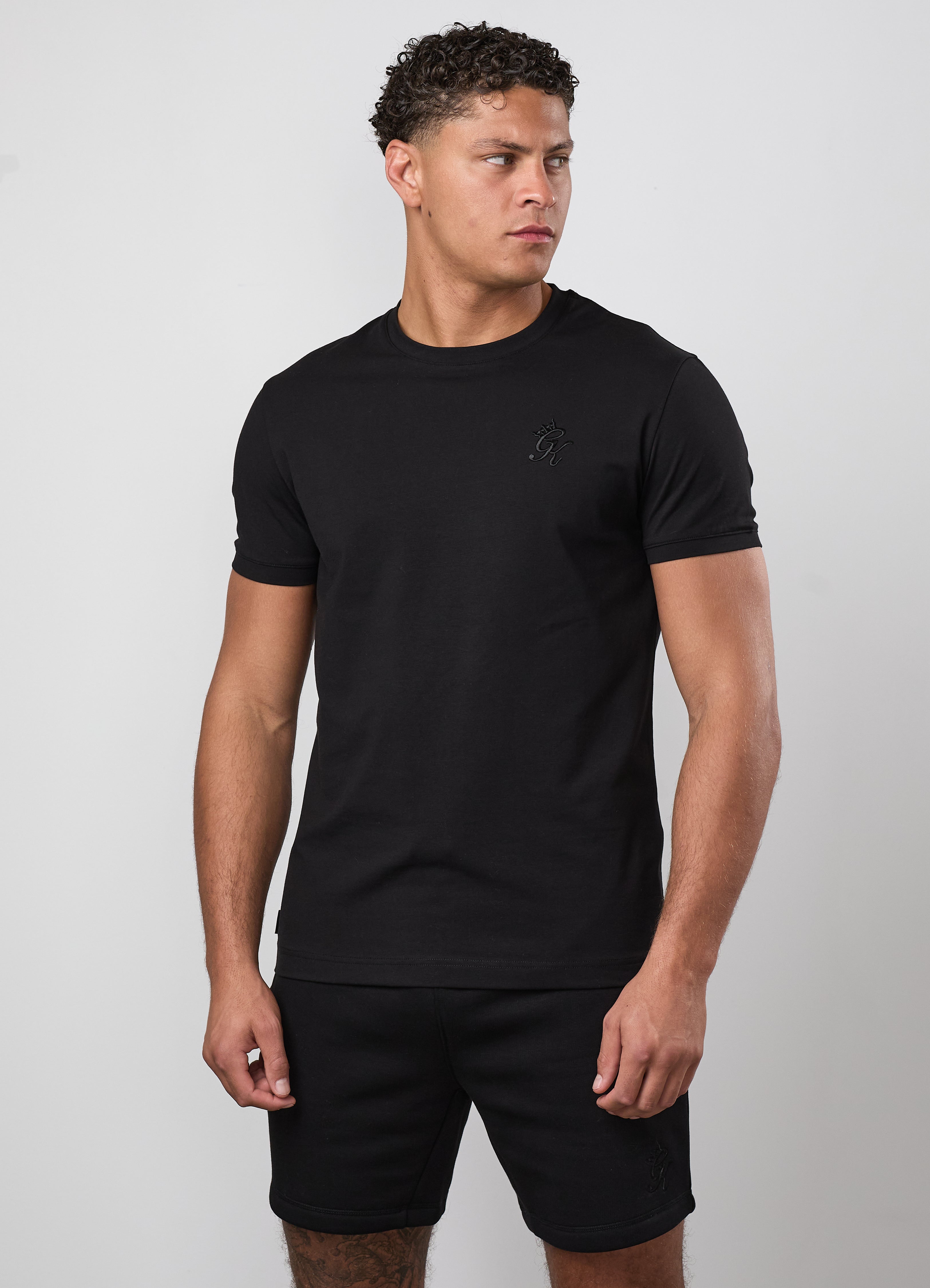 Gym King Fundamental Tee - Black/Black