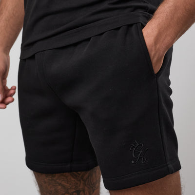 Gym King Fundamental Short - Black/Black