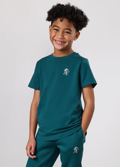 Gym King Kids Fundamental Tee - Storm Teal