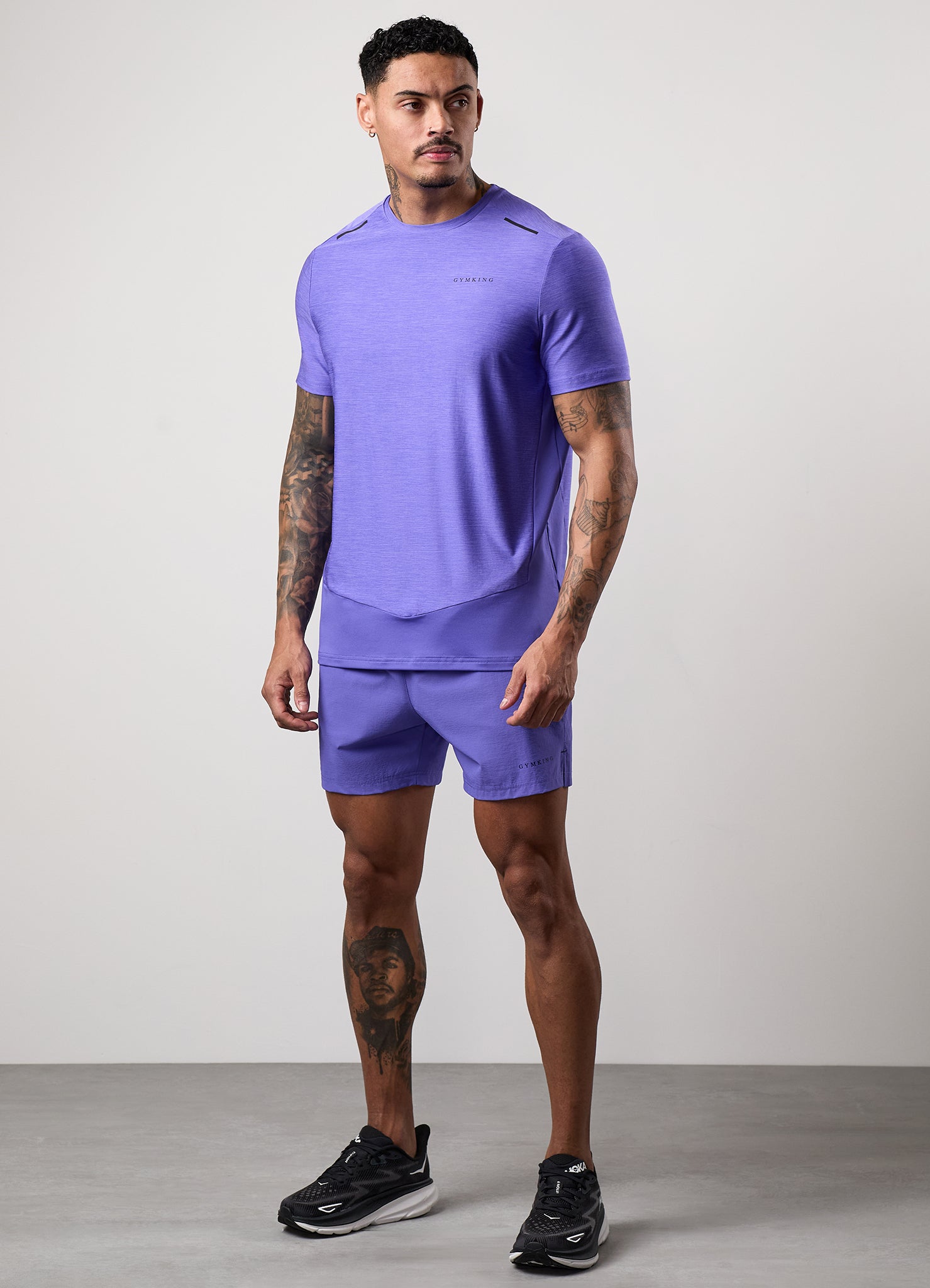Gym King Fusion Hybrid 5" Short - Grape