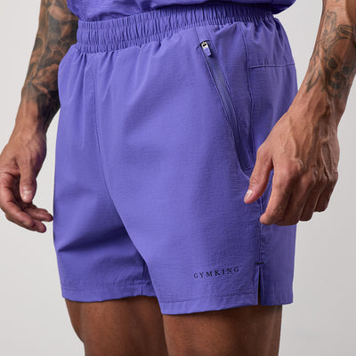 Gym King Fusion Hybrid 5" Short - Grape