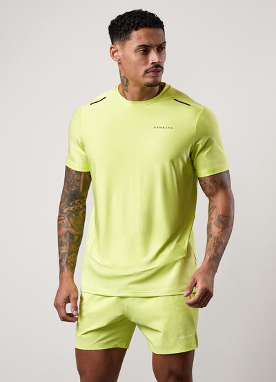 Gym King Fusion Hybrid Tee - Sherbet Lime