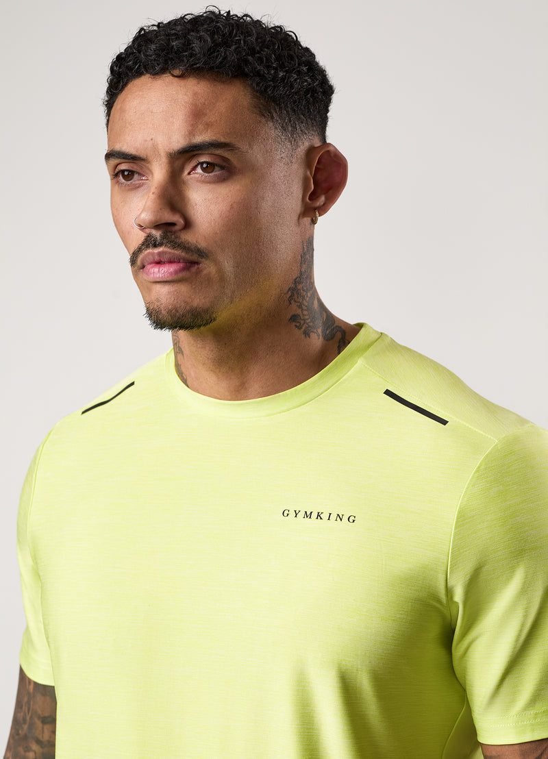 Gym King Fusion Hybrid Tee - Sherbet Lime