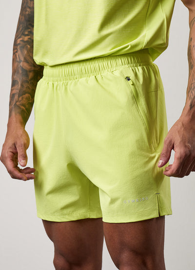 Gym King Fusion Hybrid 5" Short - Sherbet Lime