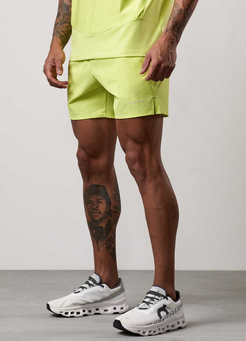 Gym King Fusion Hybrid 5" Short - Sherbet Lime