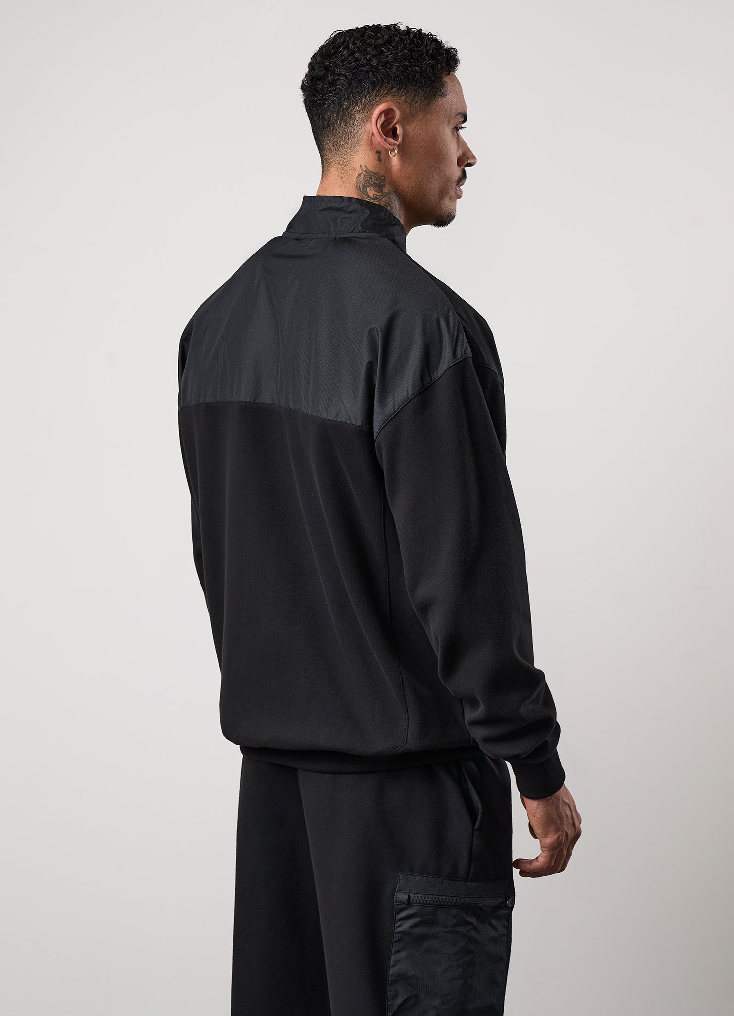 Gym King Fusion 1/4 Zip Tracksuit - Black