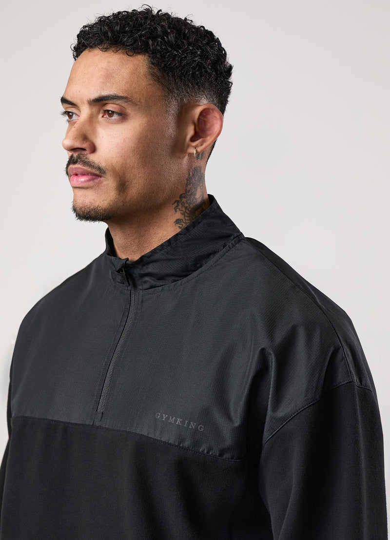 Gym King Fusion 1/4 Zip - Black