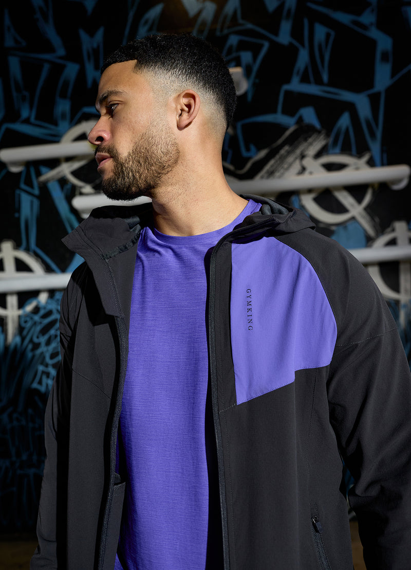 Gym King Fusion Tracksuit Top - Dark Pewter