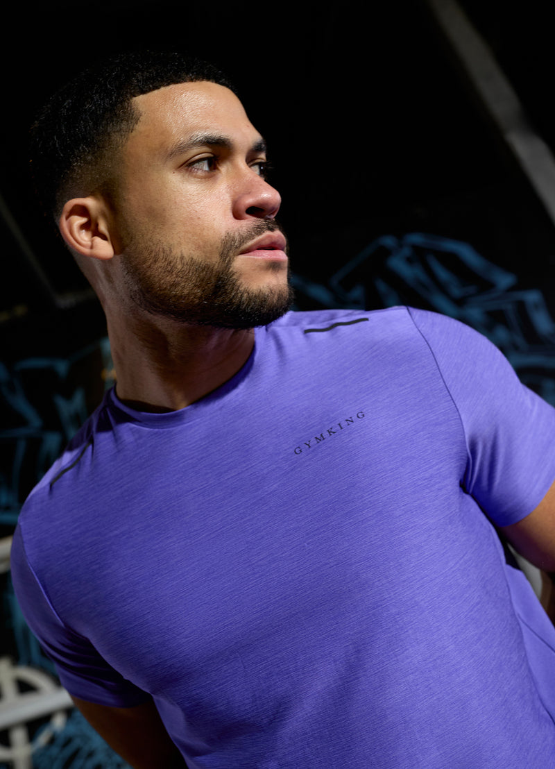 Gym King Fusion Hybrid Tee - Grape