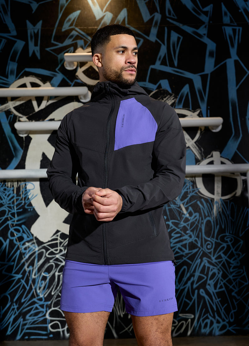 Gym King Fusion Tracksuit Top - Dark Pewter