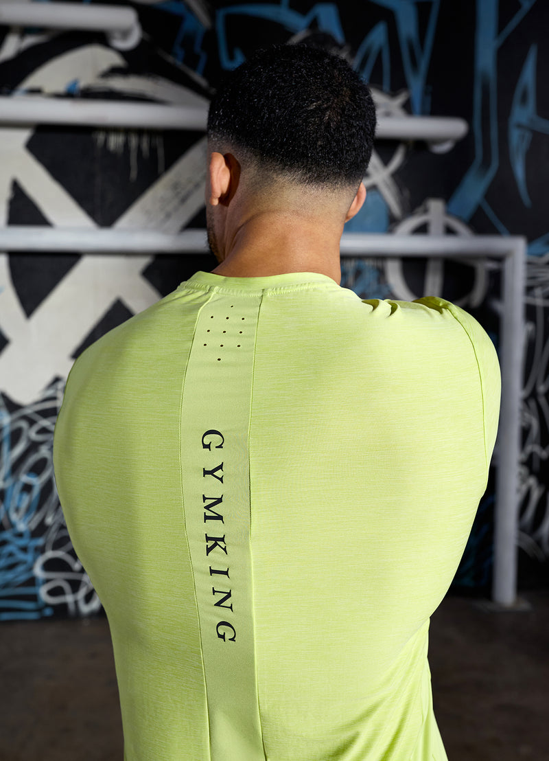 Gym King Fusion Hybrid Tee - Sherbet Lime