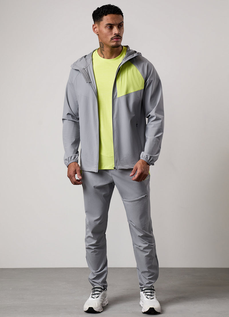 Gym King Fusion Tracksuit Top - Silver Grey