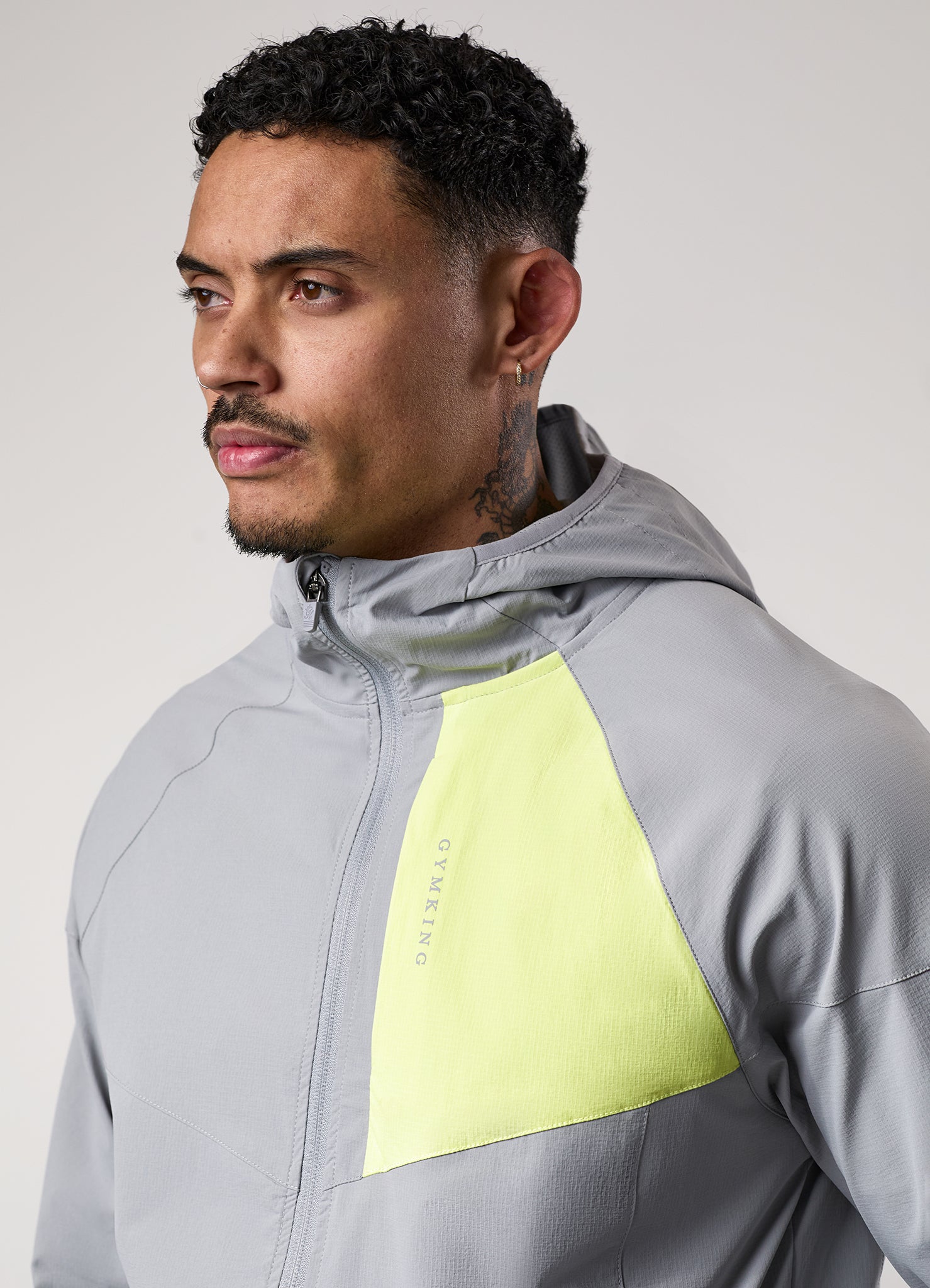 Gym King Fusion Tracksuit - Silver Grey