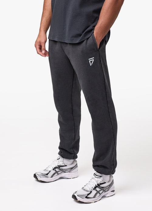 Gym King Fight Division Washed Gothic Jogger - Vintage Black