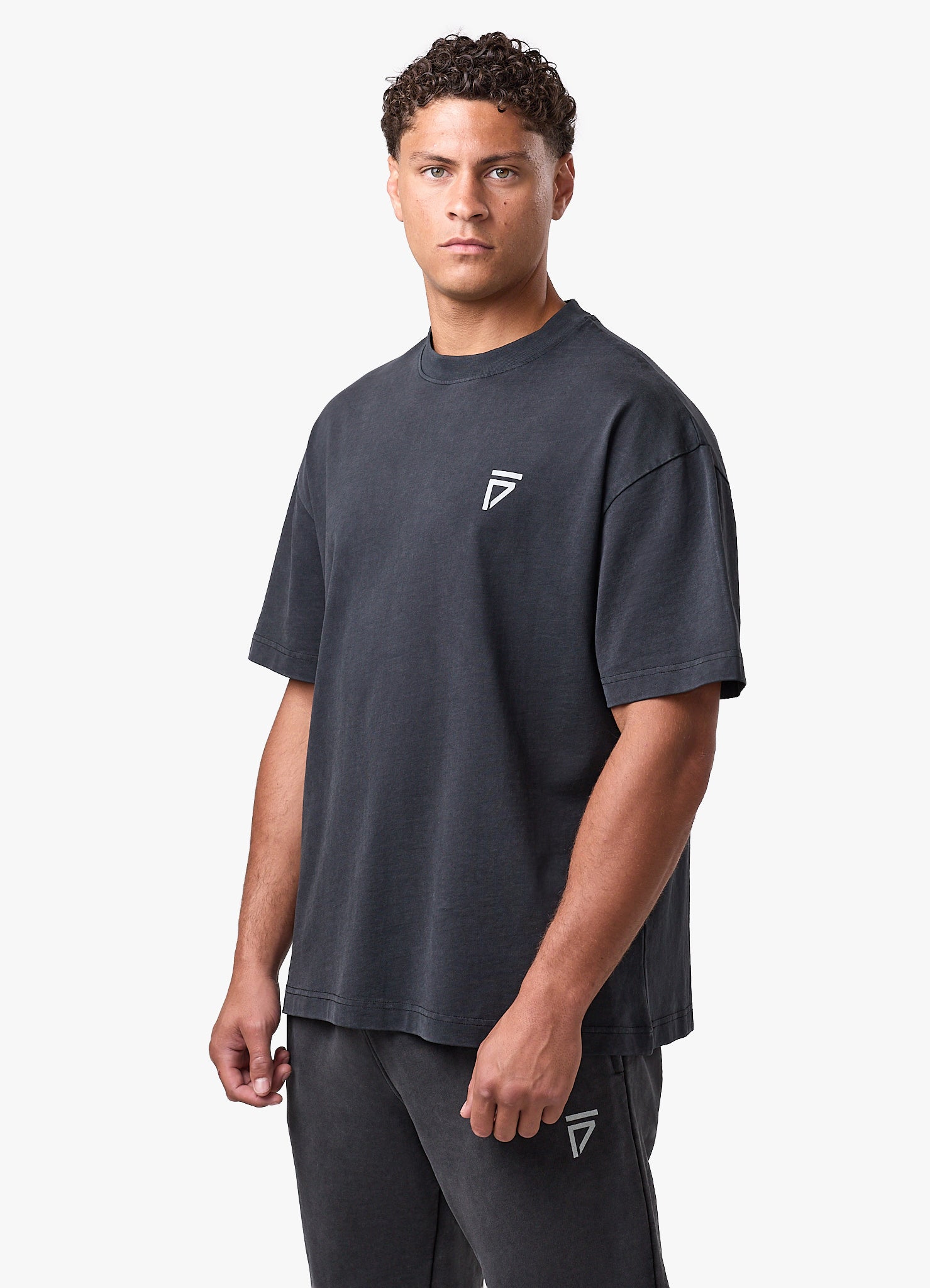 Gym King Fight Division Washed Gothic T-Shirt - Vintage Black