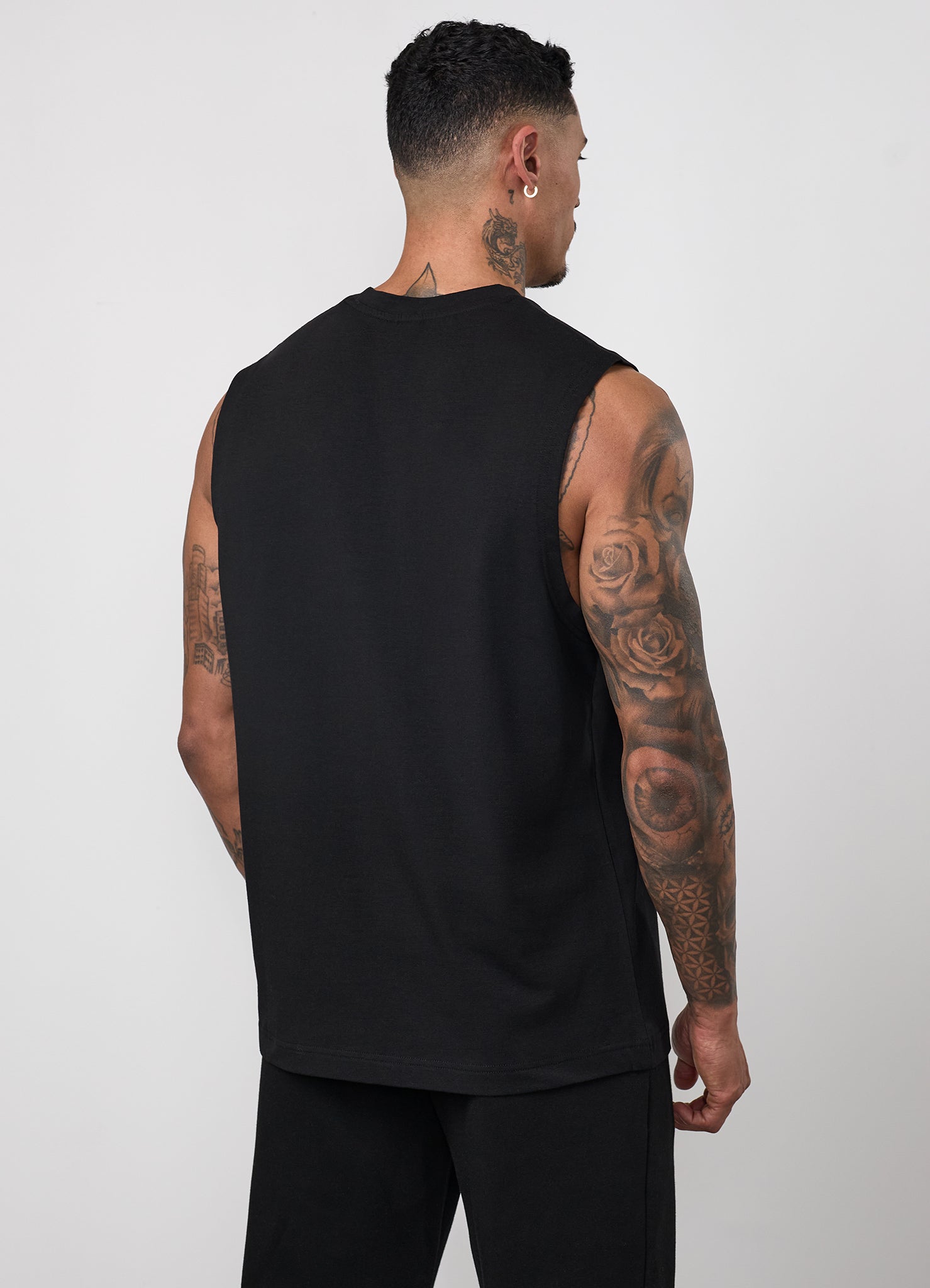 Gym King Fundamental Linear Jersey Tank - Black