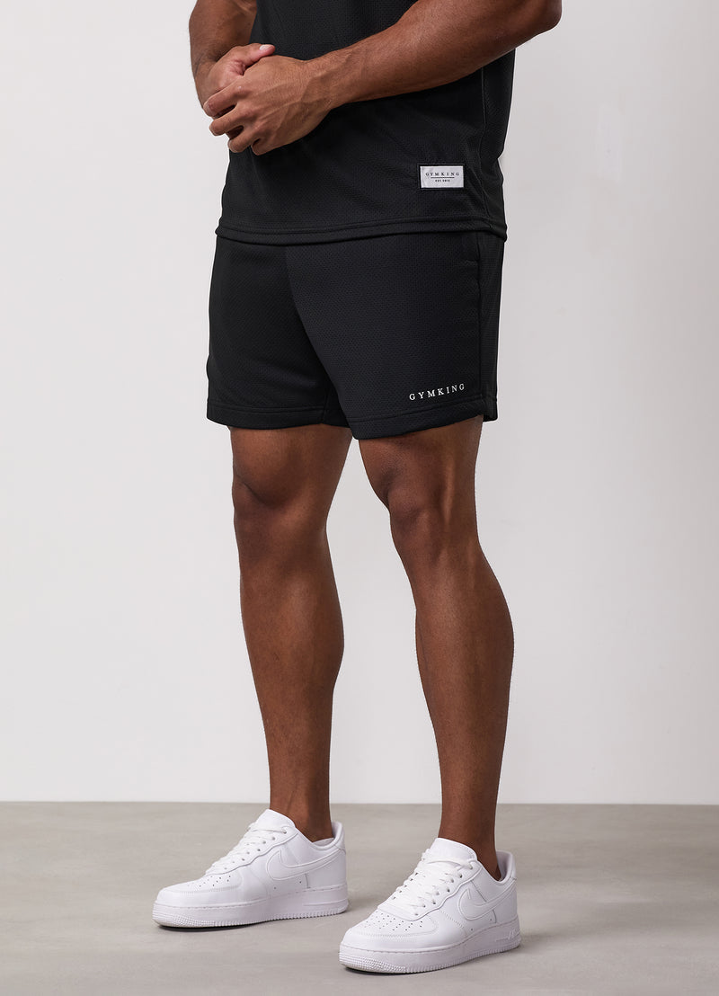 Gym King Brooklyn Mesh Short - Black