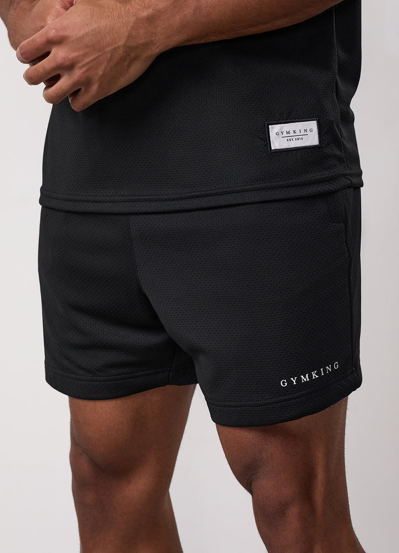 Gym King Brooklyn Mesh Short - Black