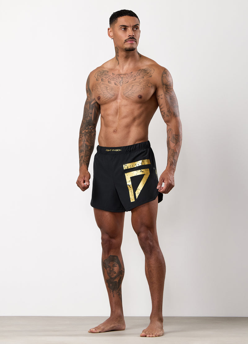Gym King Fight Division Combat 5" Short - Black