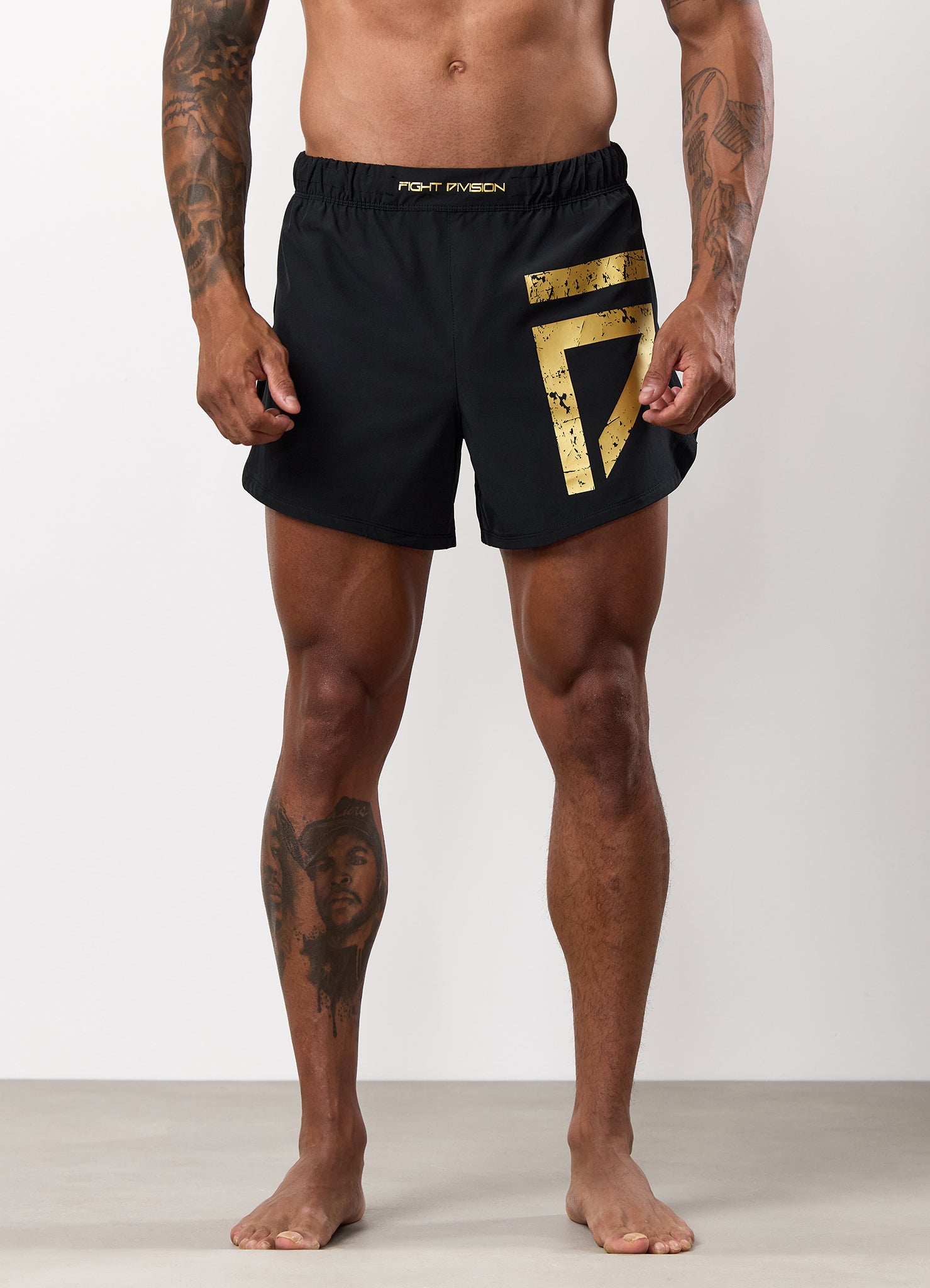 Gym King Fight Division Combat 5" Short - Black