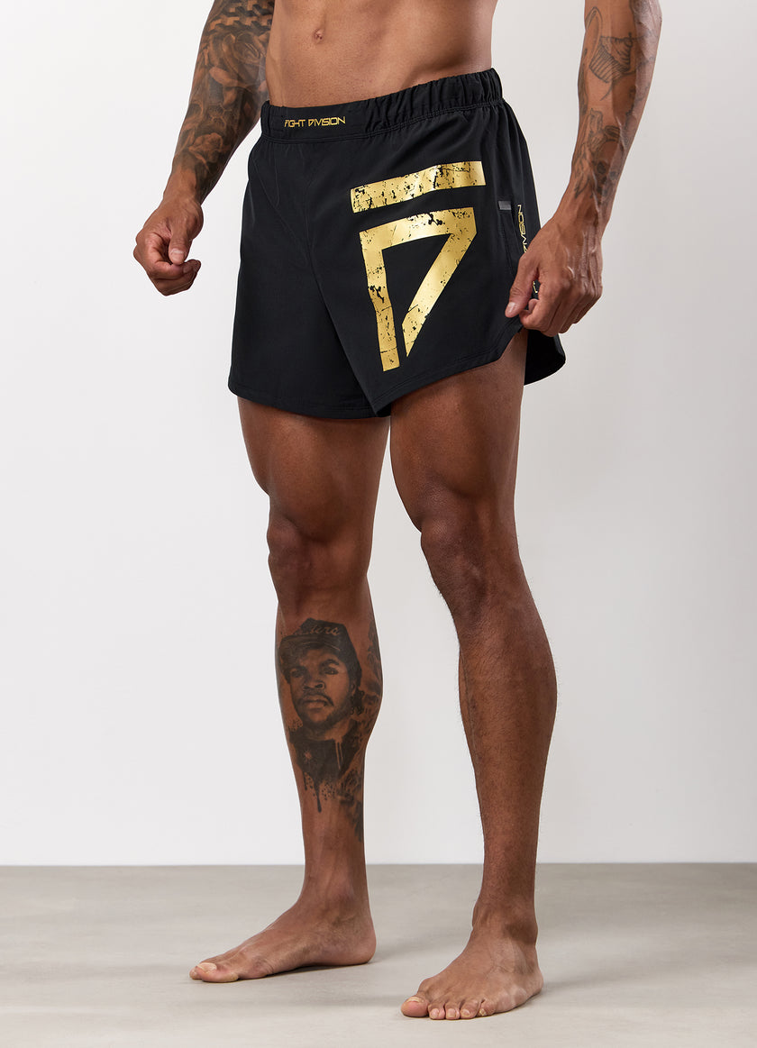 Gym King Fight Division Combat 5" Short - Black
