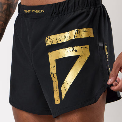 Gym King Fight Division Combat 5" Short - Black