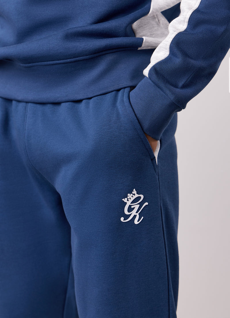 Gym King Contrast Panel Jogger - Moonlight Blue/Snow Marl