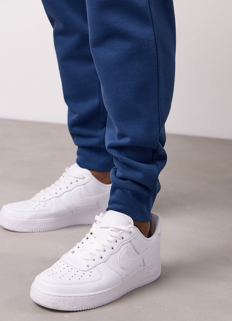 Gym King Contrast Panel Jogger - Moonlight Blue/Snow Marl