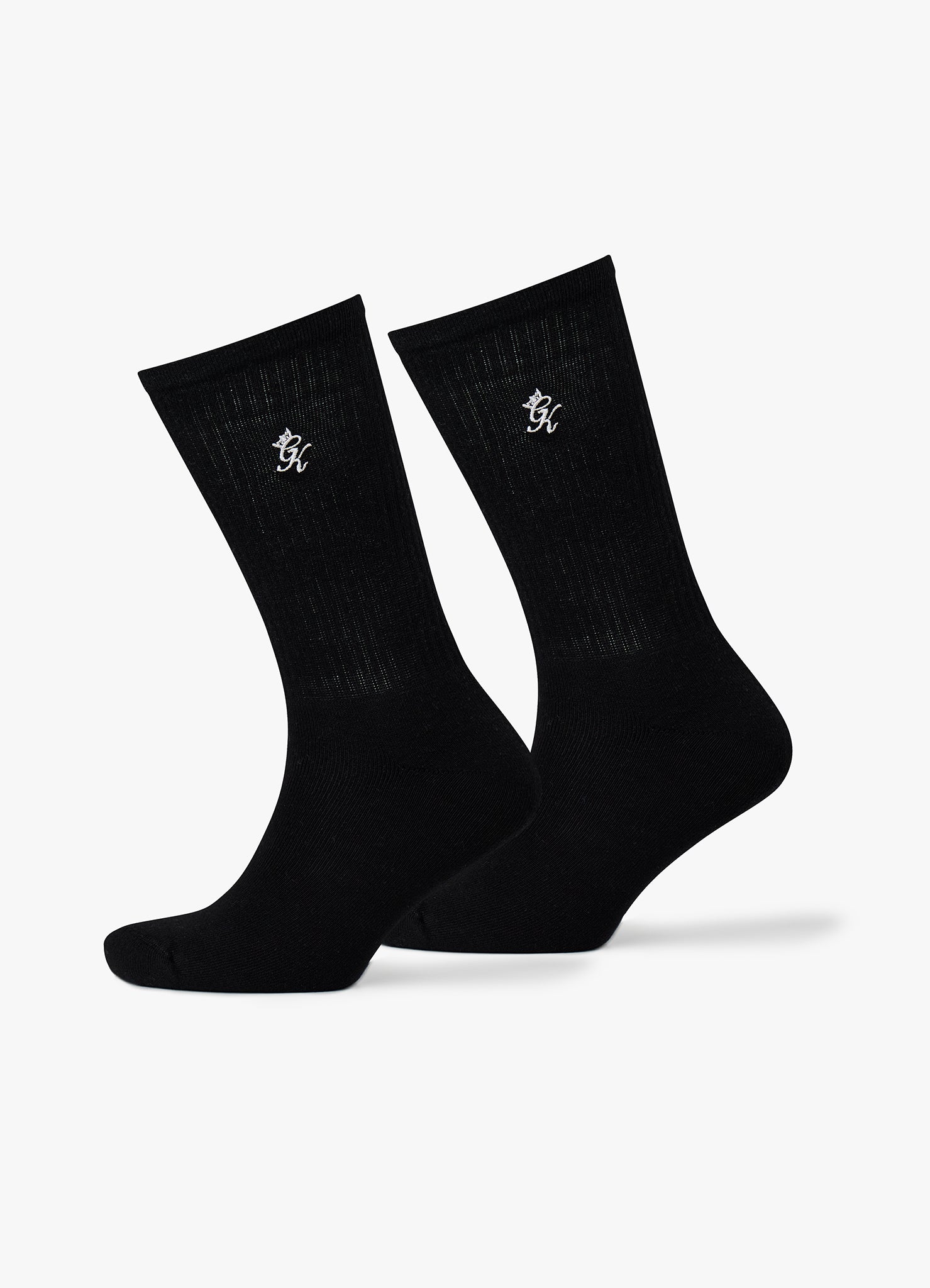 Gym King Core Sock (2pk) - Black/White