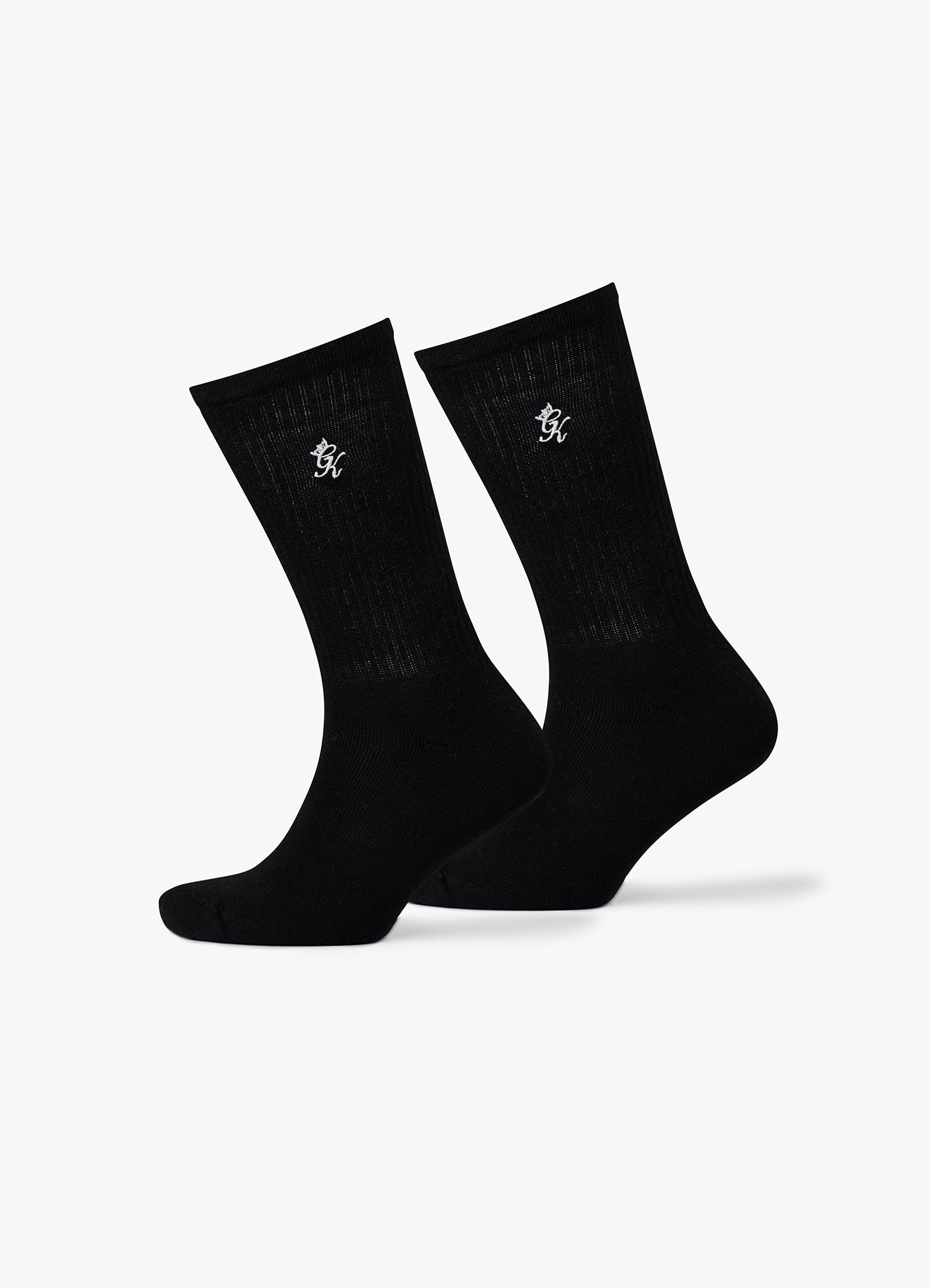 Gym King Core Sock (2pk) - Black/White